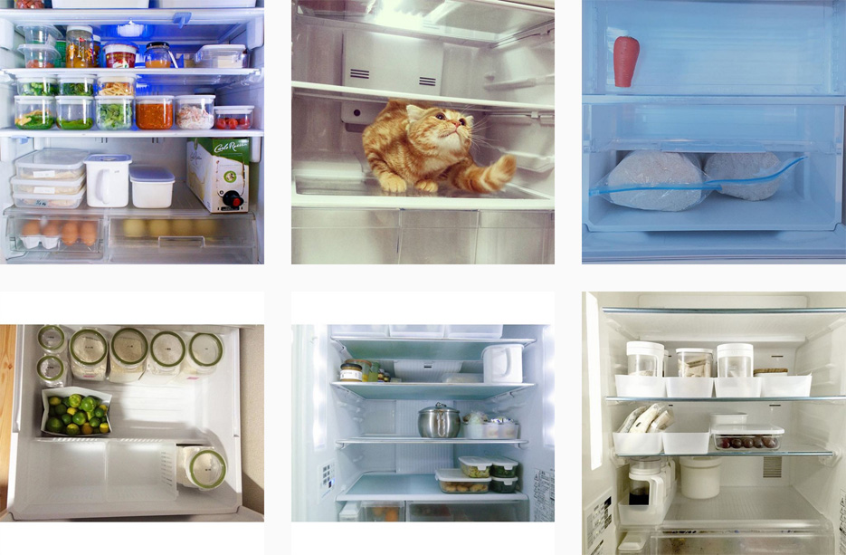 冷蔵庫の中身の写真