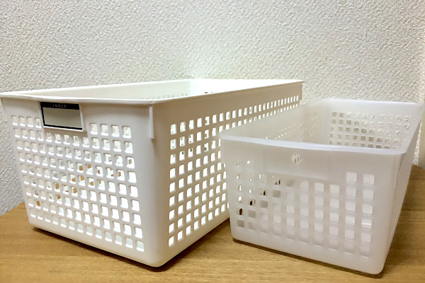 家にあったネームバスケット