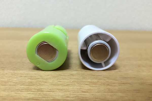 電池スペーサーのマイナス側