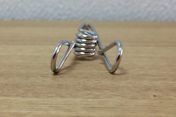 大木製作所のステンレスピンチ 上から見た様子