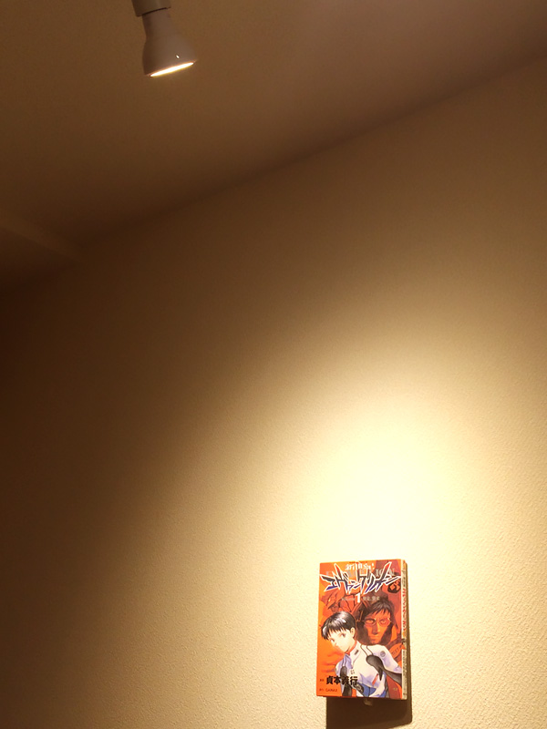 GEのLEDライトで照らされたエヴァンゲリオン第1巻