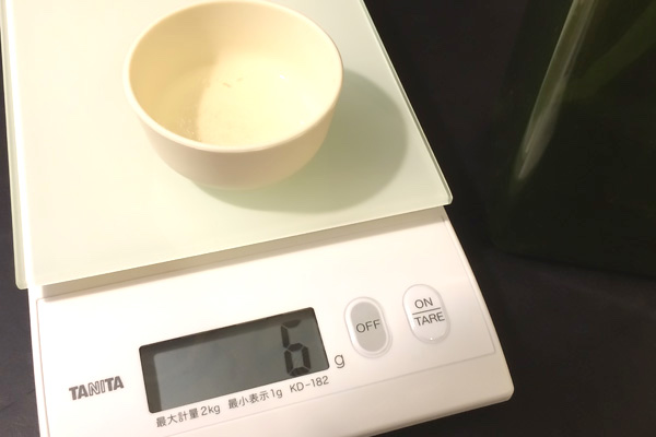 無印詰替えボトルの2プッシュ