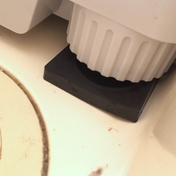 洗濯機用防振ゴム ニューしずか TW-660 を設置した所