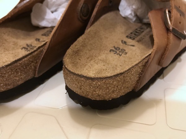 ソールの交換を行ったビルケンシュトック ボストン