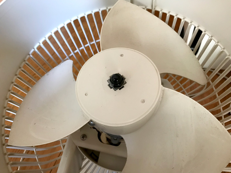 無印のサーキュレーターのファン部分